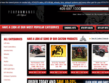 Tablet Screenshot of performanceatvparts.com